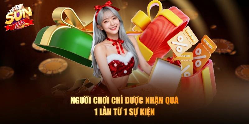 Người chơi chỉ được nhận quà 1 lần từ 1 sự kiện