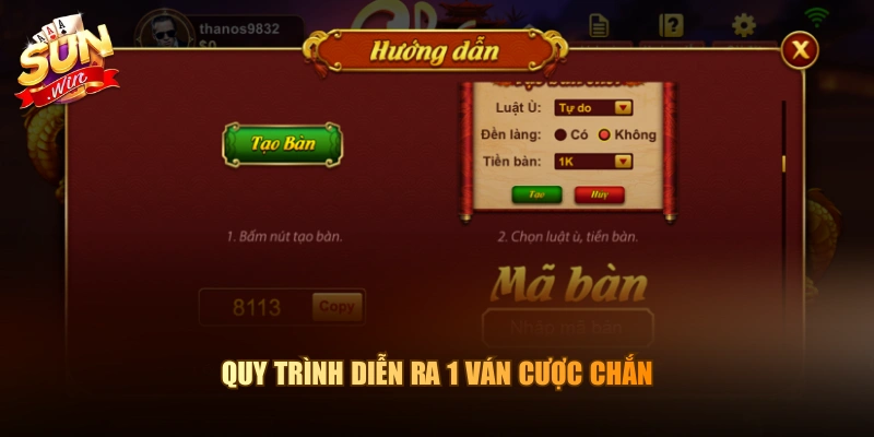Quy trình chơi Baccarat Thông Tấn Sunwin đơn giản